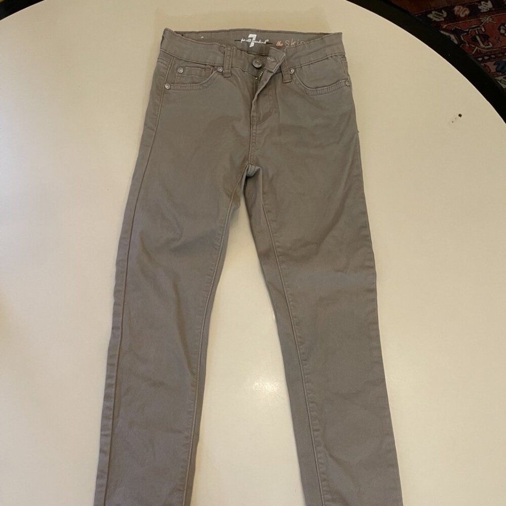 Girls size 12 Seven for all Mankind the skinny brown pants